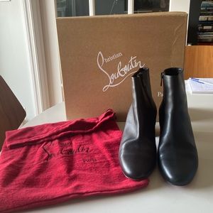 Christian Louboutin Turela 55 Calf Ankle Boots Size 36.5
